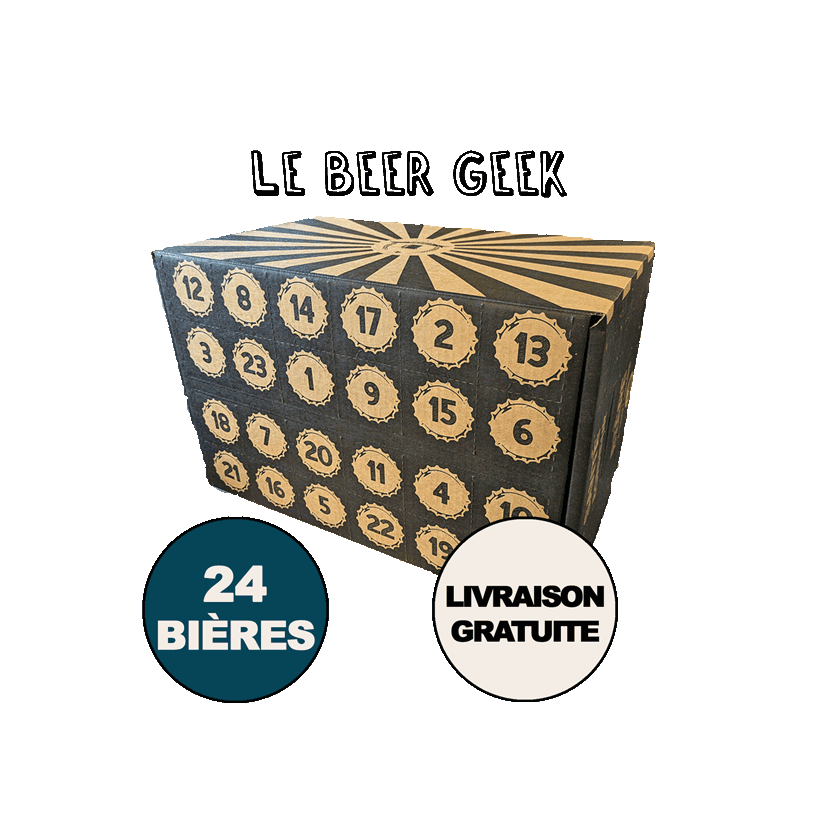 Calendrier "Le Beer Geek" - Calendrier de l'Avent de 24 Bières Craft de prestige - Livraison mi-Novembre