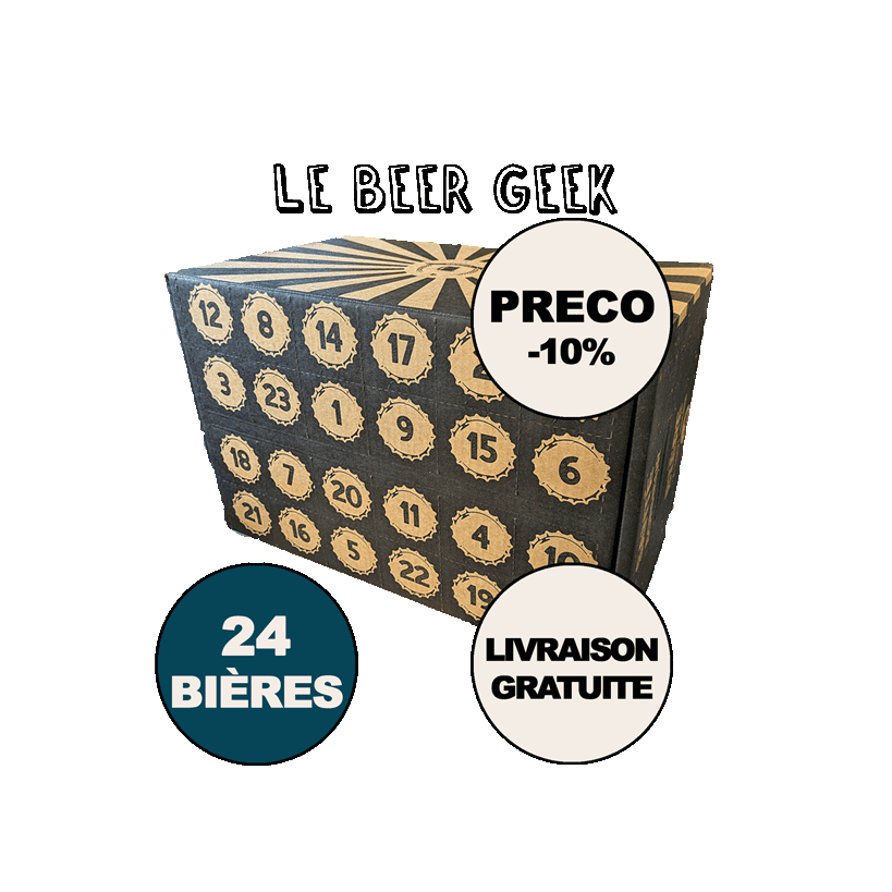 EN PRECOMMANDE - "Le Beer Geek" - Calendrier de l'Avent de 24 Bières Craft de prestige