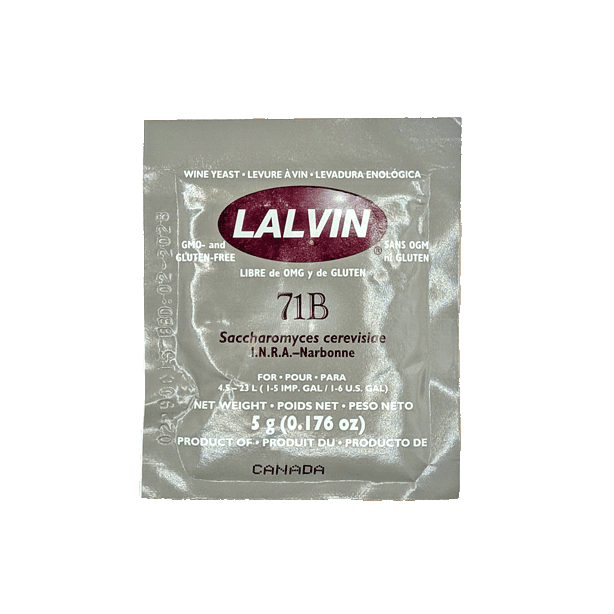 Levure de Vin - Lalvin 71B Lallemand - 5g