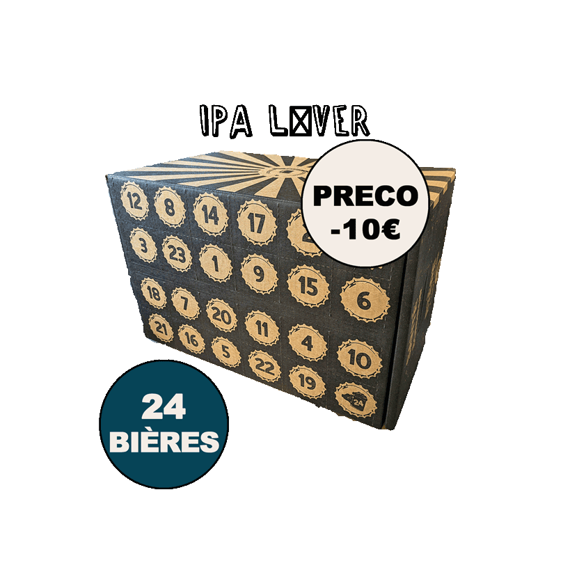 PRECOMMANDE Calendrier "IPA Lover" - Calendrier de l'Avent de 24 Bières IPA - Livraison mi-Novembre