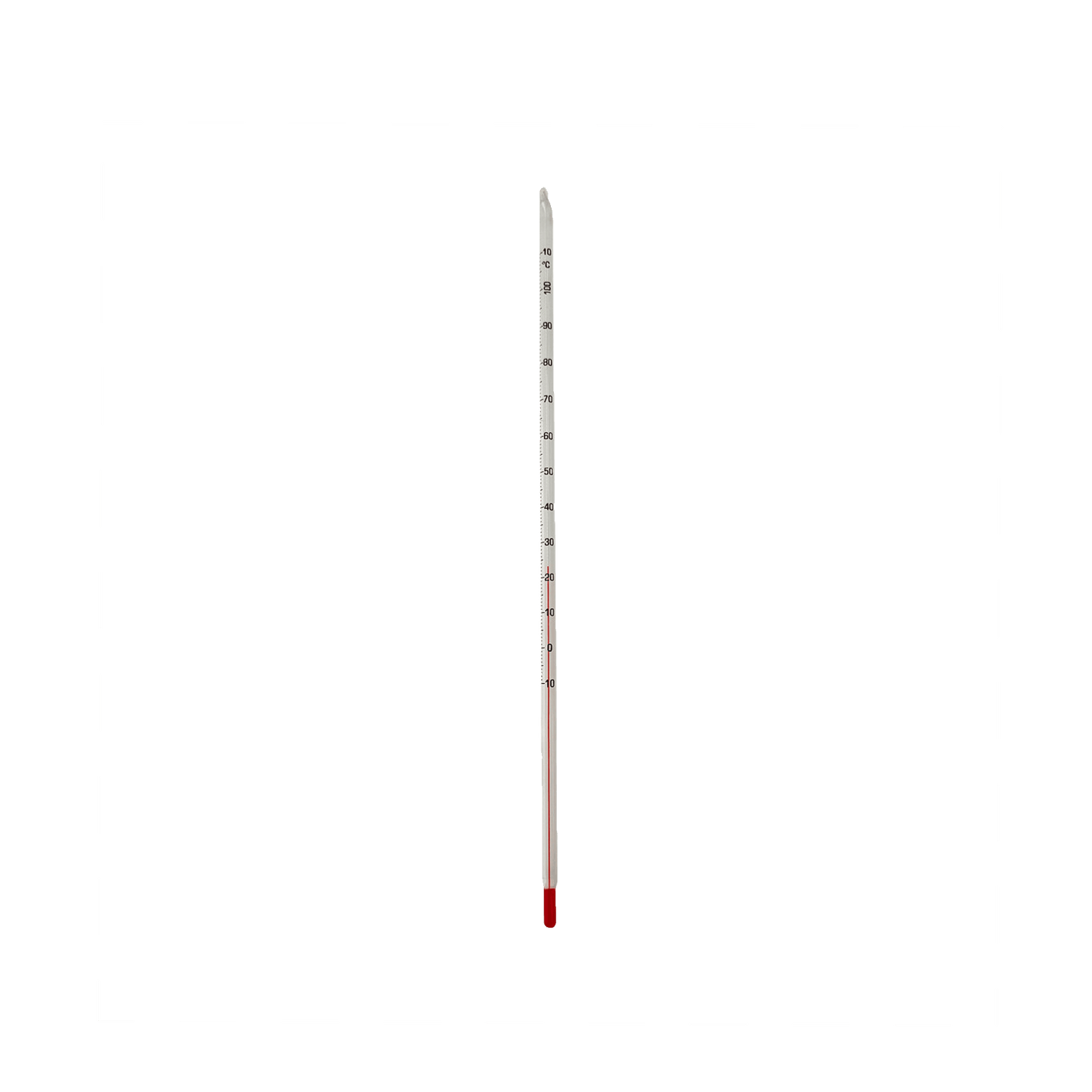 Thermomètre à alcool rouge - de -10 à 110°C