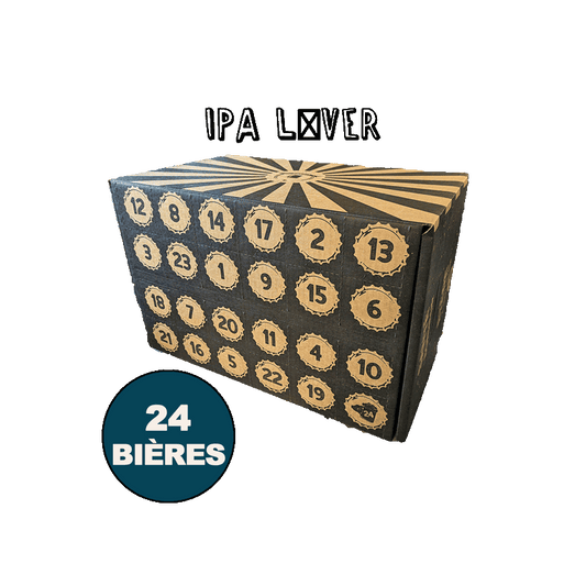 Calendrier "IPA Lover" - Calendrier de l'Avent de 24 Bières IPA - Livraison mi-Novembre