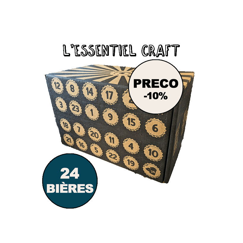 EN PRECOMMANDE - "L'Essentiel Craft" - Calendrier de l'Avent de 24 Bières Craft