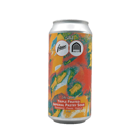 Fauve collab' Vault City - Cité Secrète 44cl | Triple Fruited Imperial Pastry Sour Framboise, Fraise, Vanille