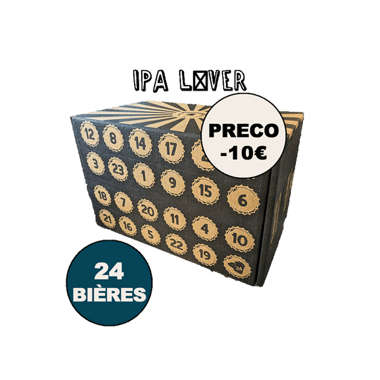 PRECOMMANDE Calendrier "IPA Lover" - Calendrier de l'Avent de 24 Bières IPA - Livraison mi-Novembre